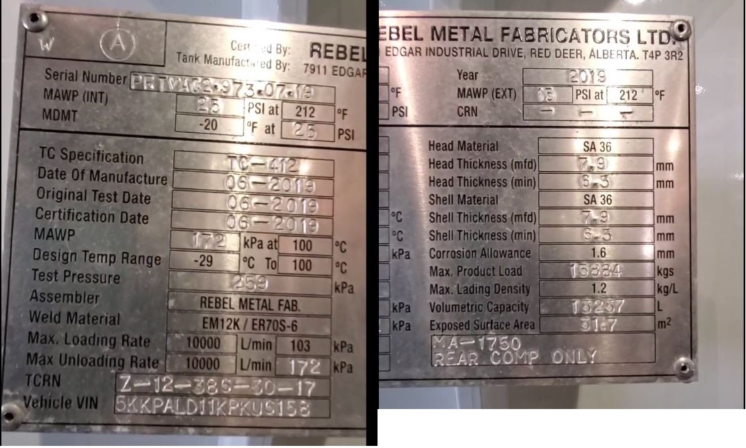 Metal ID Plate Image