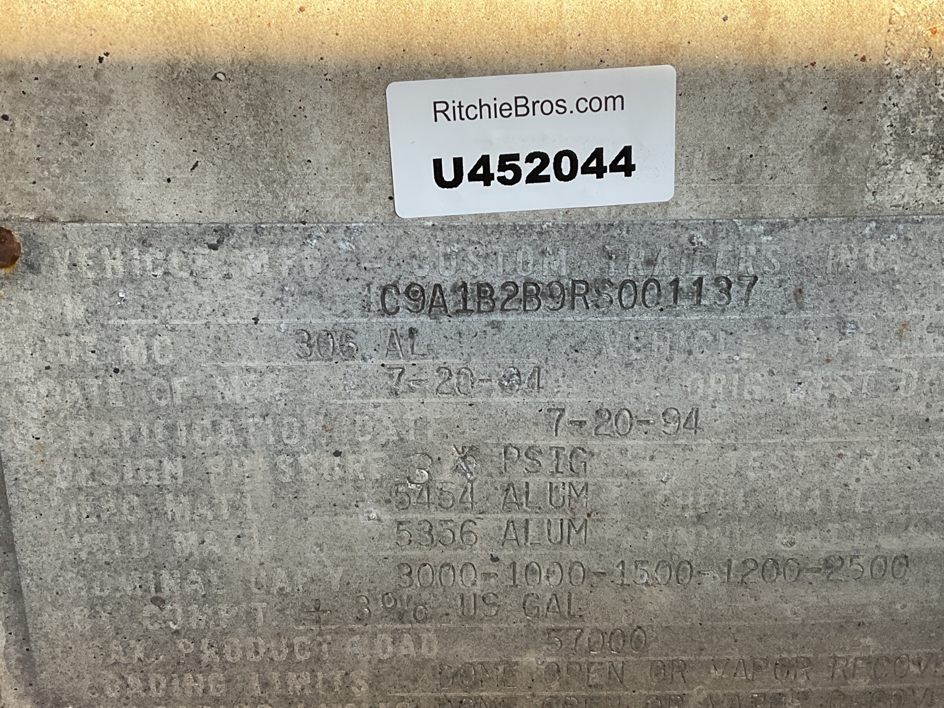 Metal ID Plate Image