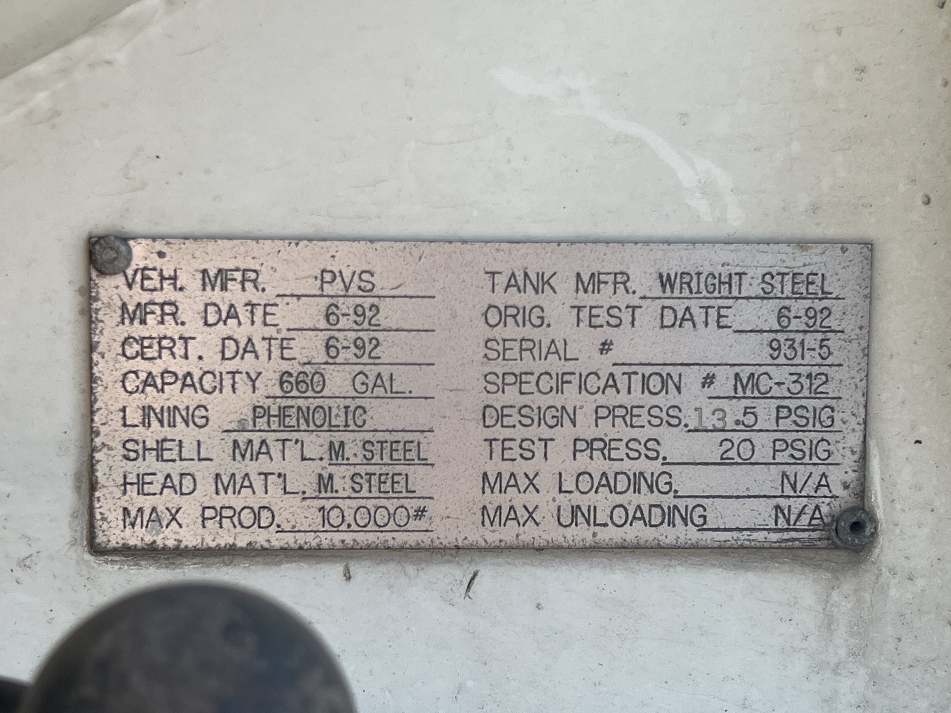 Metal ID Plate Image