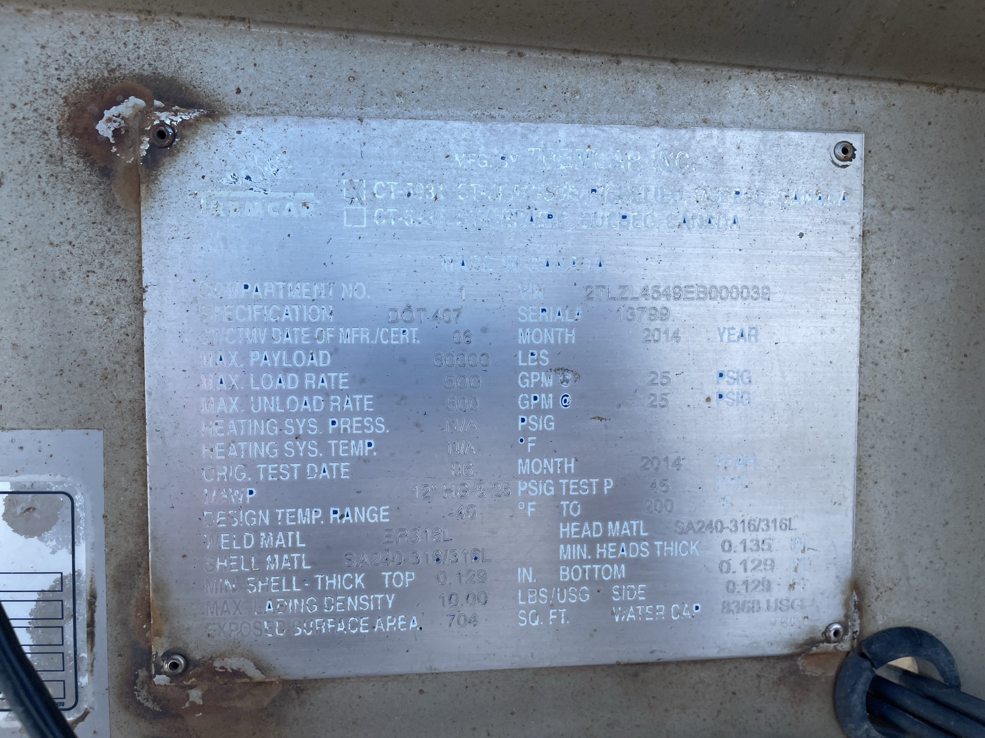 Metal ID Plate Image