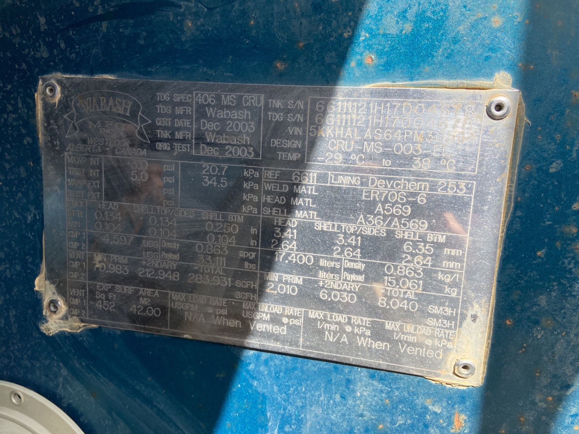 Metal ID Plate Image