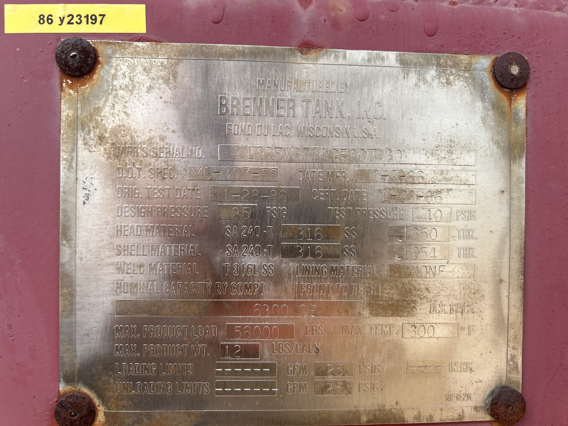 Metal ID Plate Image