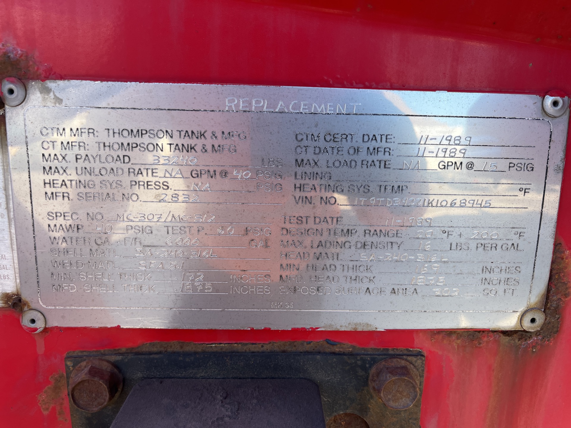 Metal ID Plate Image