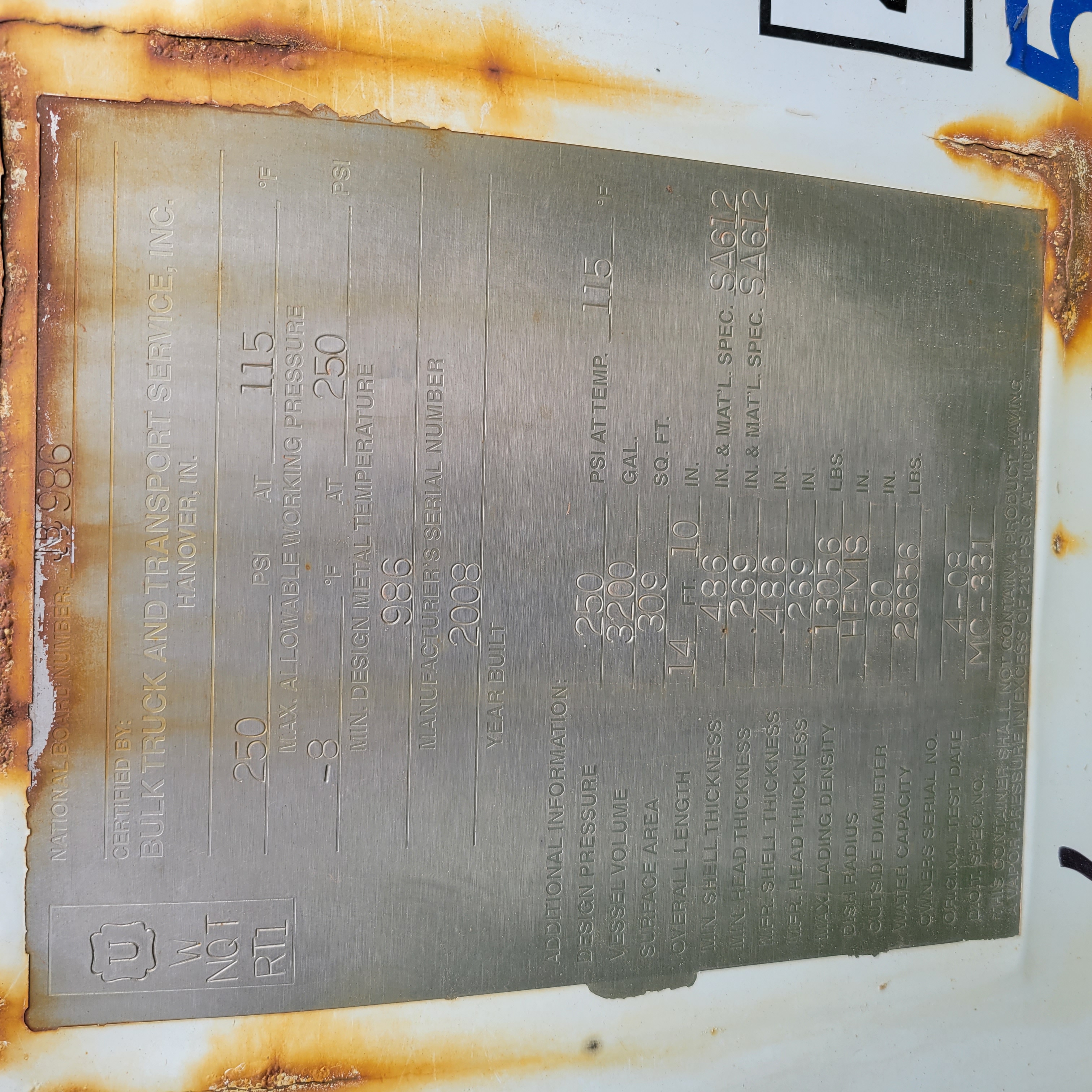 Metal ID Plate Image
