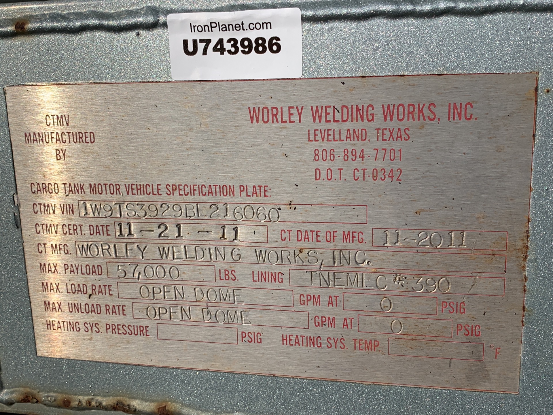 Metal ID Plate Image